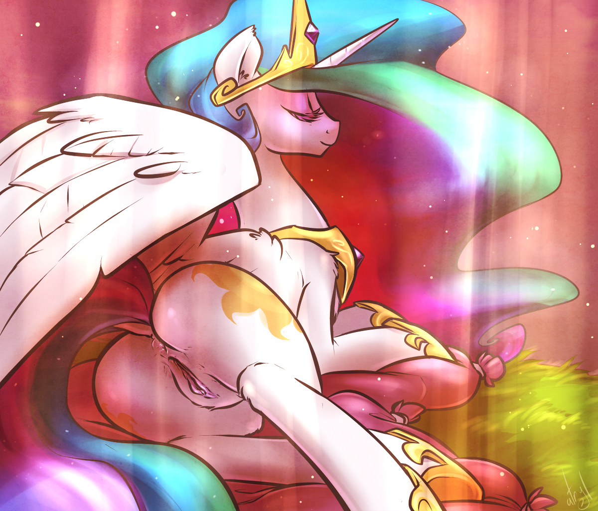 Rule34 – If it exists, there is porn of it / atryl, princess celestia (mlp) / 255896