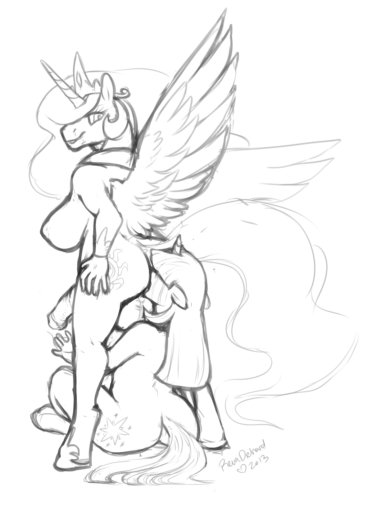 Rule34 – If it exists, there is porn of it / revadiehard, princess celestia (mlp), twilight sparkle (mlp) / 256209