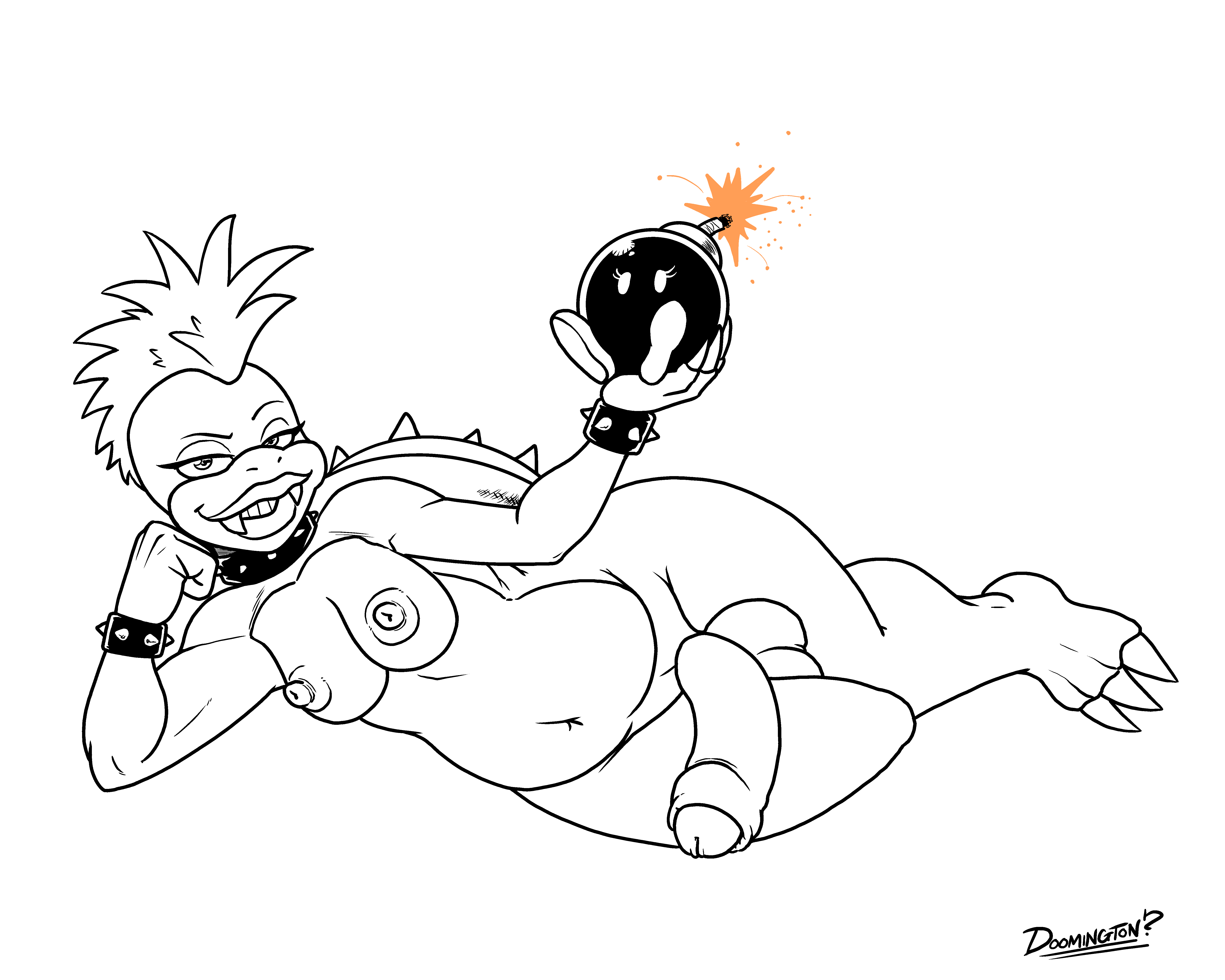 Rule34 – If it exists, there is porn of it / doomington, bob-omb, koopa, larry koopa / 256237