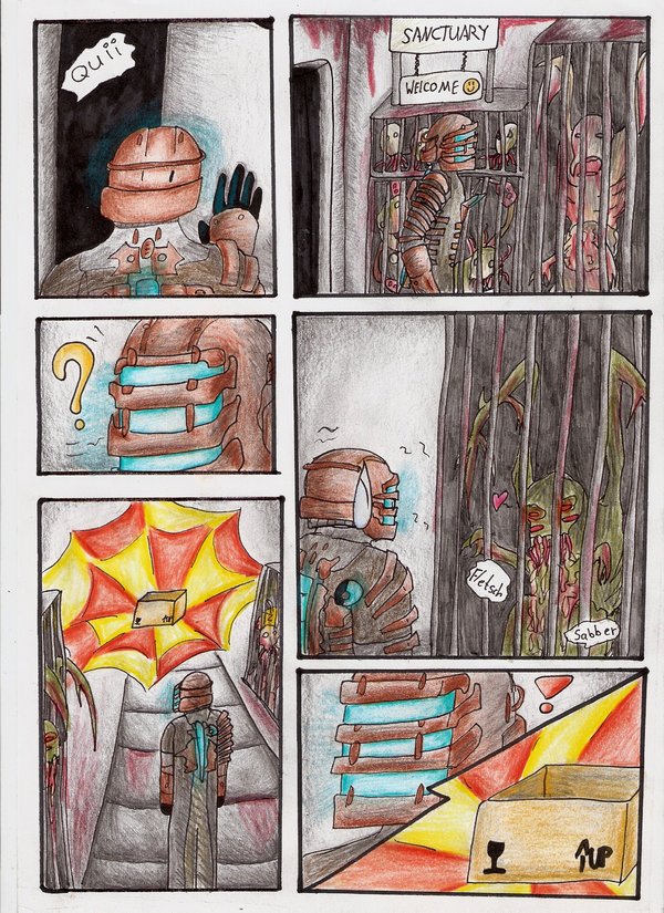 isaac clarke, dead space (series), light, armor, comic, gun, helmet, power suit, science fiction, weapon