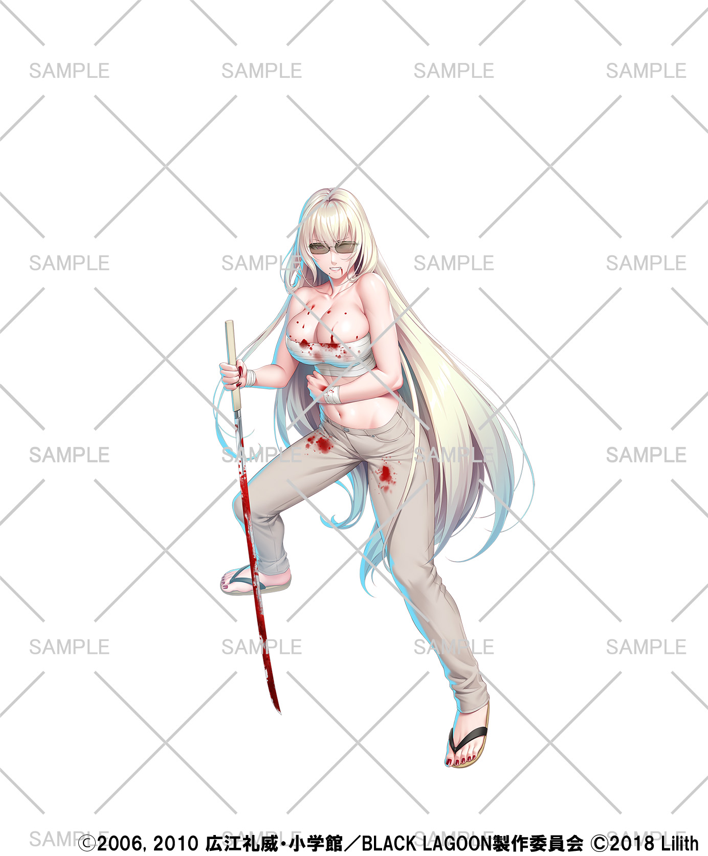 lilith-soft, taimanin (series), taimanin rpgx, highres, 1girl, blonde hair, breasts, huge breasts, long hair