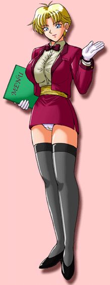 king (snk), snk, the king of fighters, aof, blonde hair, breasts, king, large breasts, short hair, waitress