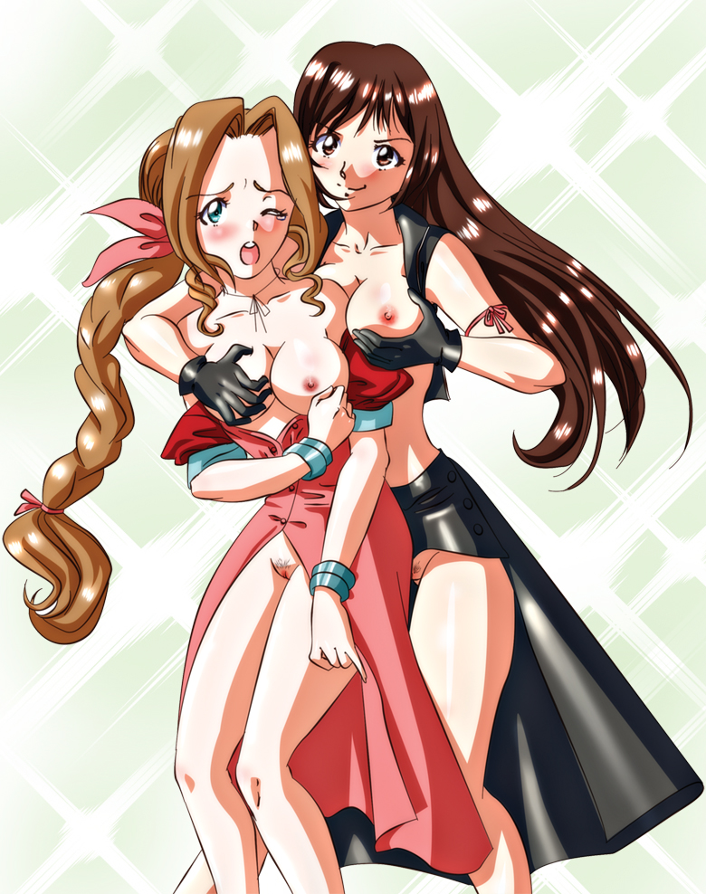 Rule34 – If it exists, there is porn of it / nekocell, aerith gainsborough, tifa lockhart / 256957