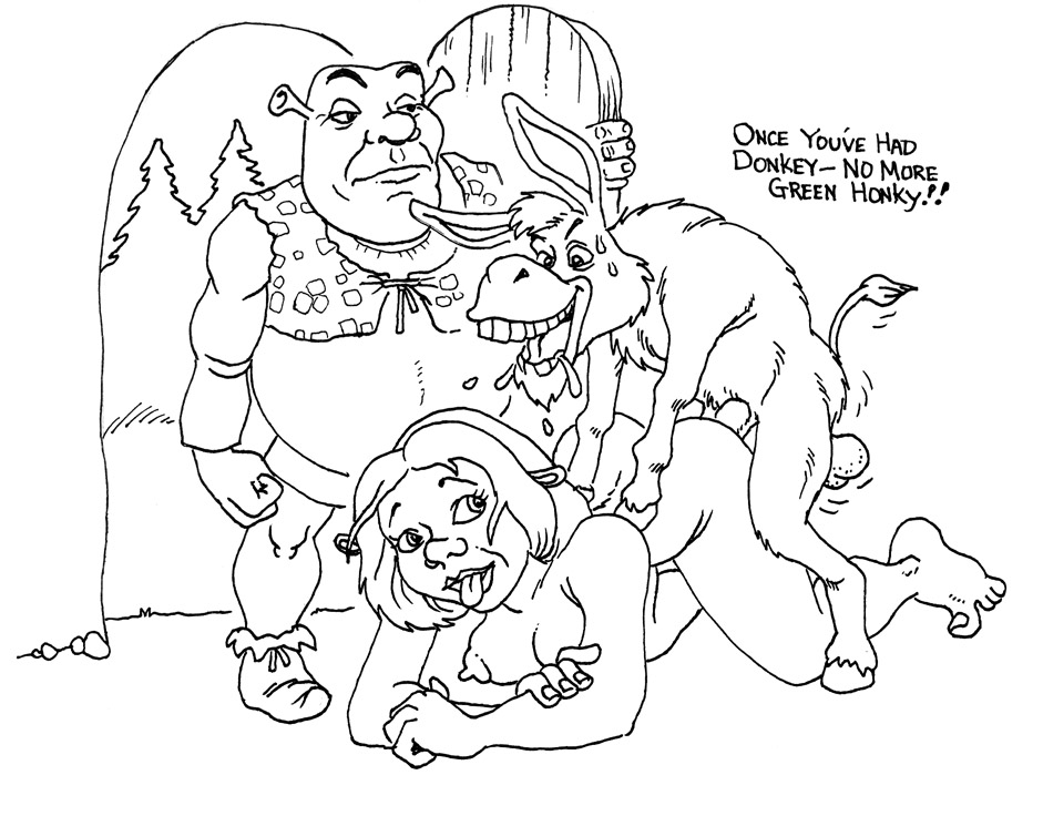 Rule34 – If it exists, there is porn of it / donkey (shrek), princess fiona, shrek (character) / 257441