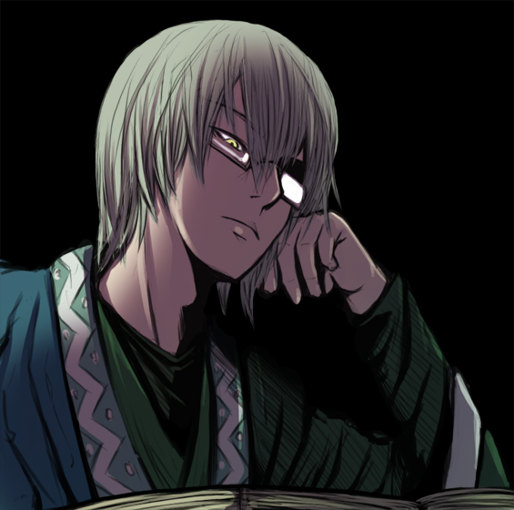 verynezumi, morichika rinnosuke, curiosities of lotus asia, touhou, 1boy, book, glasses, male focus, opaque glasses, open book, reading, solo