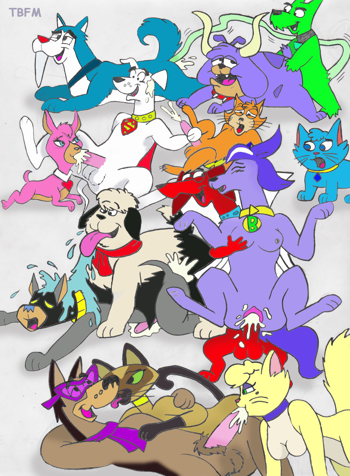 Rule34 – If it exists, there is porn of it / tbfm, ace the bathound, brainy barker, delilah, isis, krypto, mammoth mutt / 258102