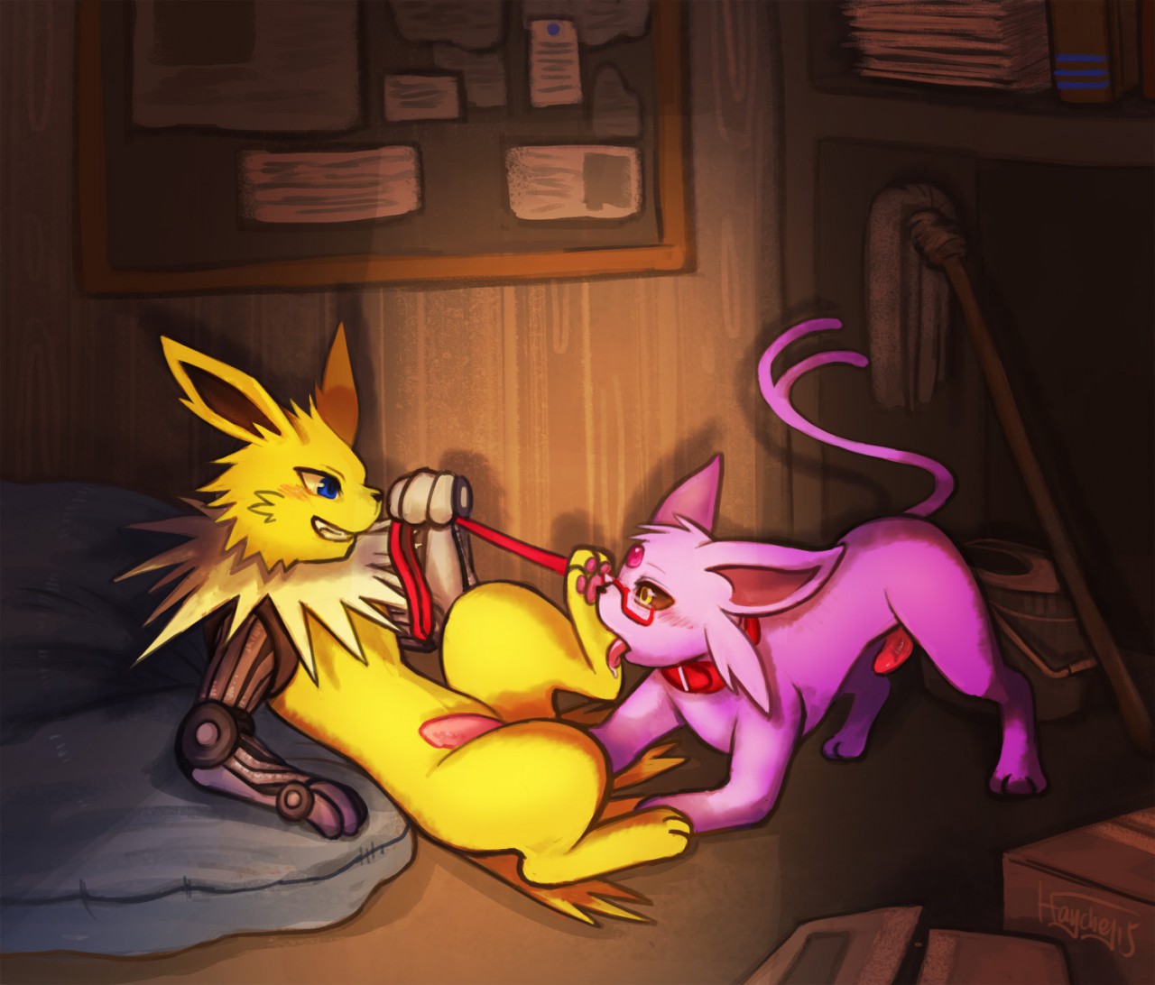 Rule34 – If it exists, there is porn of it / haychel, eeveelution, espeon, jolteon / 259308