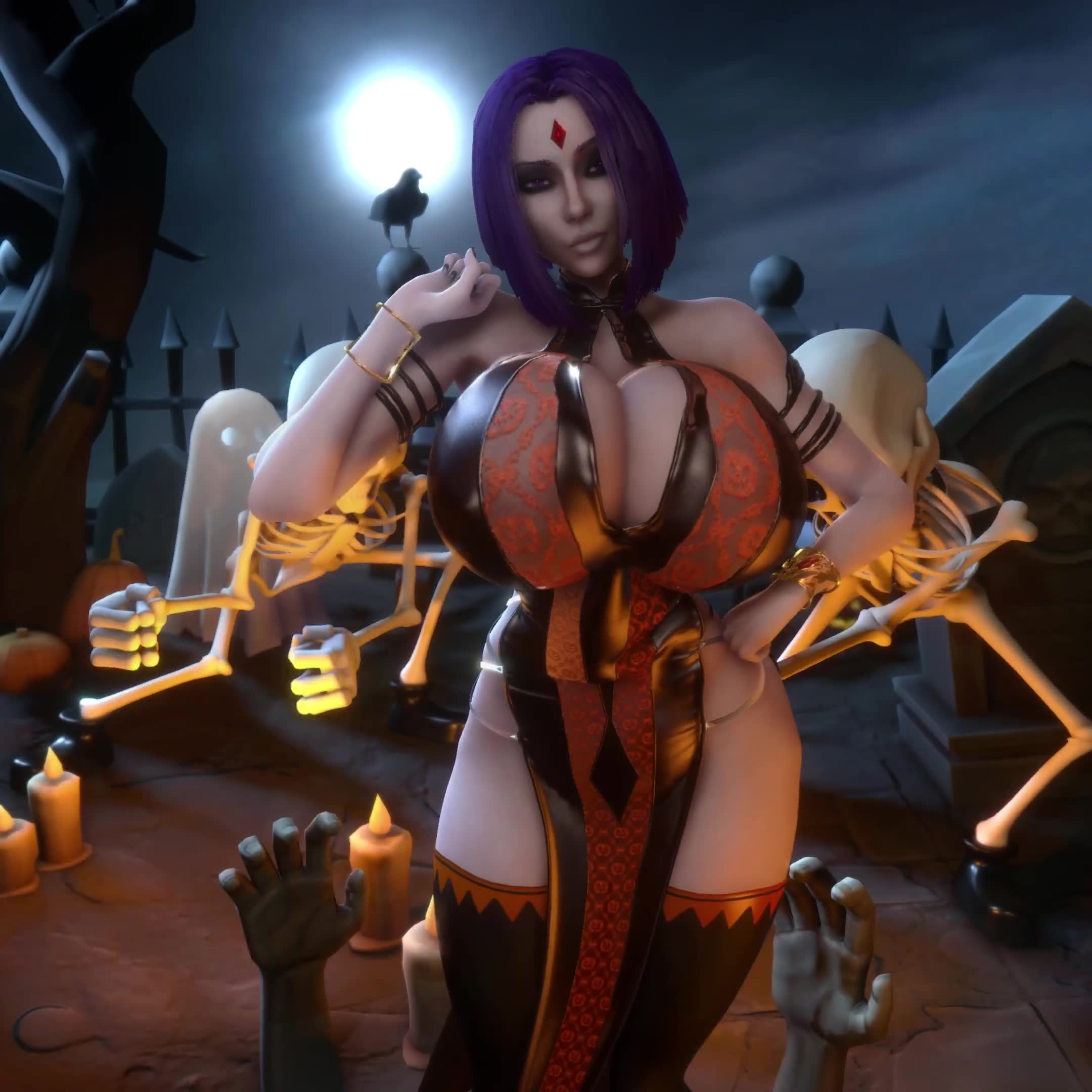 Rule34 – If it exists, there is porn of it / vaako, rachel roth, raven (dc) / 8689882