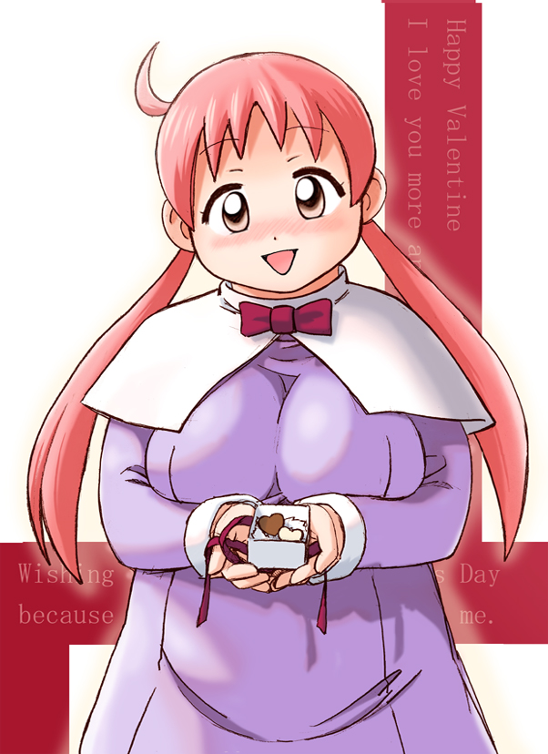 nekokami, kouchi yukie, takamare! takamaru, tagme, breasts, large breasts, pink hair, plump, twintails