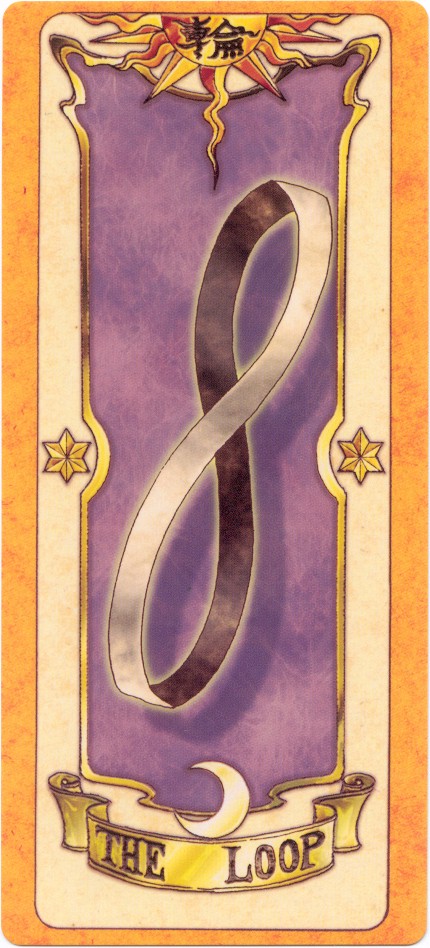 clow card, loop (clow card), cardcaptor sakura, tagme, 1990s (style), mobius strip, retro artstyle