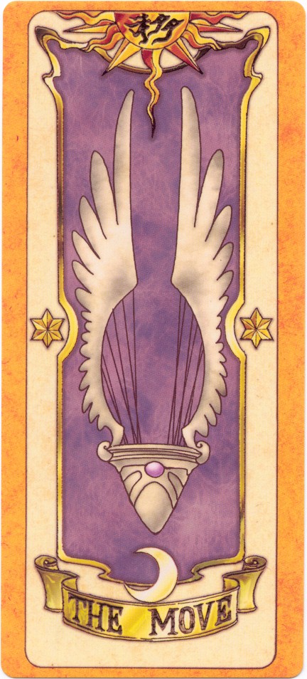 clow card, move (clow card), cardcaptor sakura, tagme, 1990s (style), retro artstyle, wings