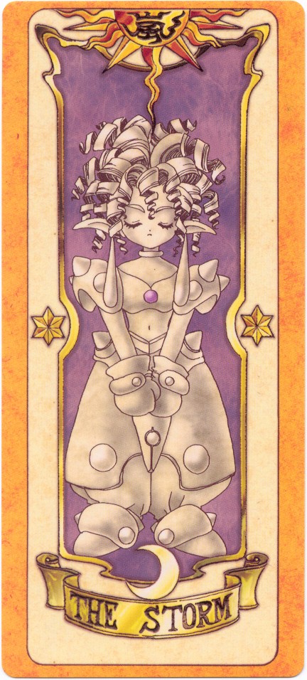 clow card, storm (clow card), cardcaptor sakura, tagme, 1990s (style), retro artstyle, storm