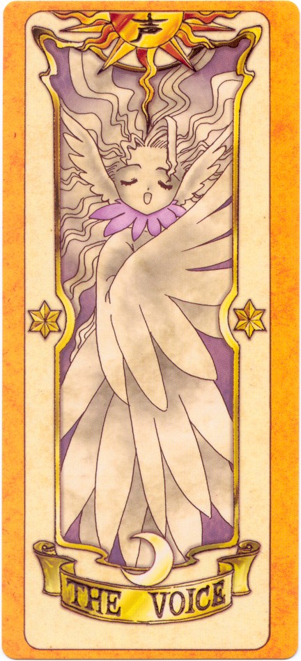 clow card, voice (clow card), cardcaptor sakura, tagme, 1990s (style), retro artstyle