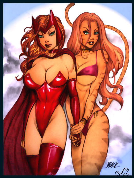 Rule34 – If it exists, there is porn of it / deacon black, scarlet witch, tigra, wanda maximoff / 260802