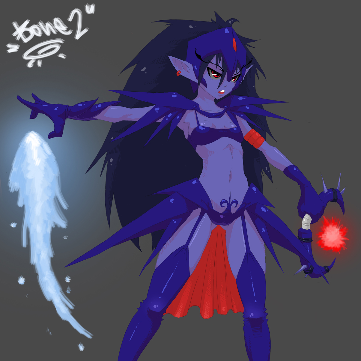 vengeful spirit (dota 2), defense of the ancients, dota (series), dota 2, highres, non-web source, 1girl, female focus, red eyes, solo