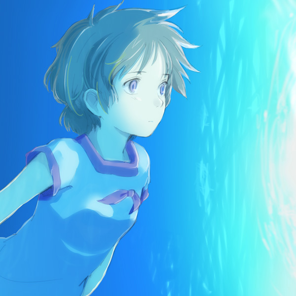 moke, mima tokiko, key the metal idol, bad id, bad pixiv id, 1990s (style), bow, brown hair, dress, purple eyes, retro artstyle, short hair, solo