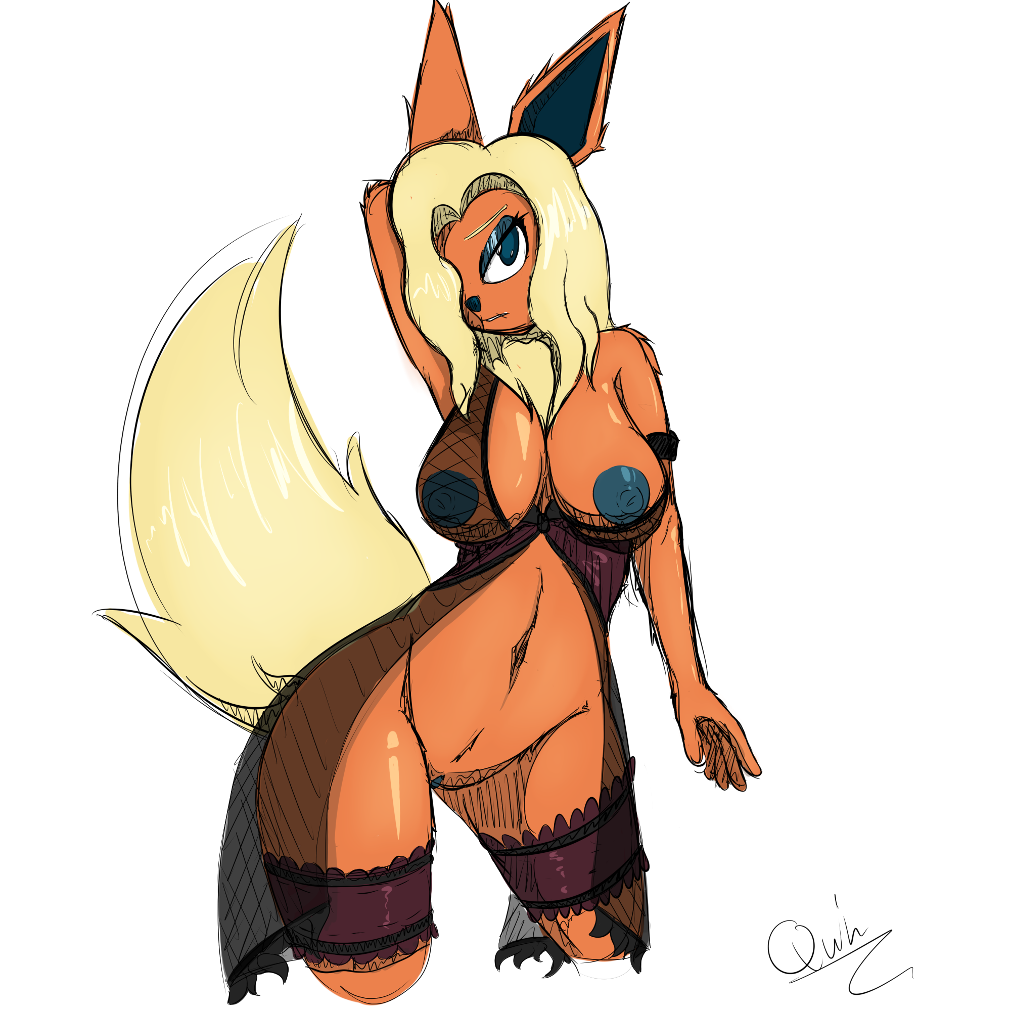 Rule34 – If it exists, there is porn of it / quin-nsfw, eeveelution, flareon / 261749