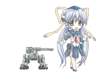 shishido katsura, hoshino yumemi, mk43l/e, planetarian, bad id, bad pixiv id, lowres, 00s, 1girl, chibi