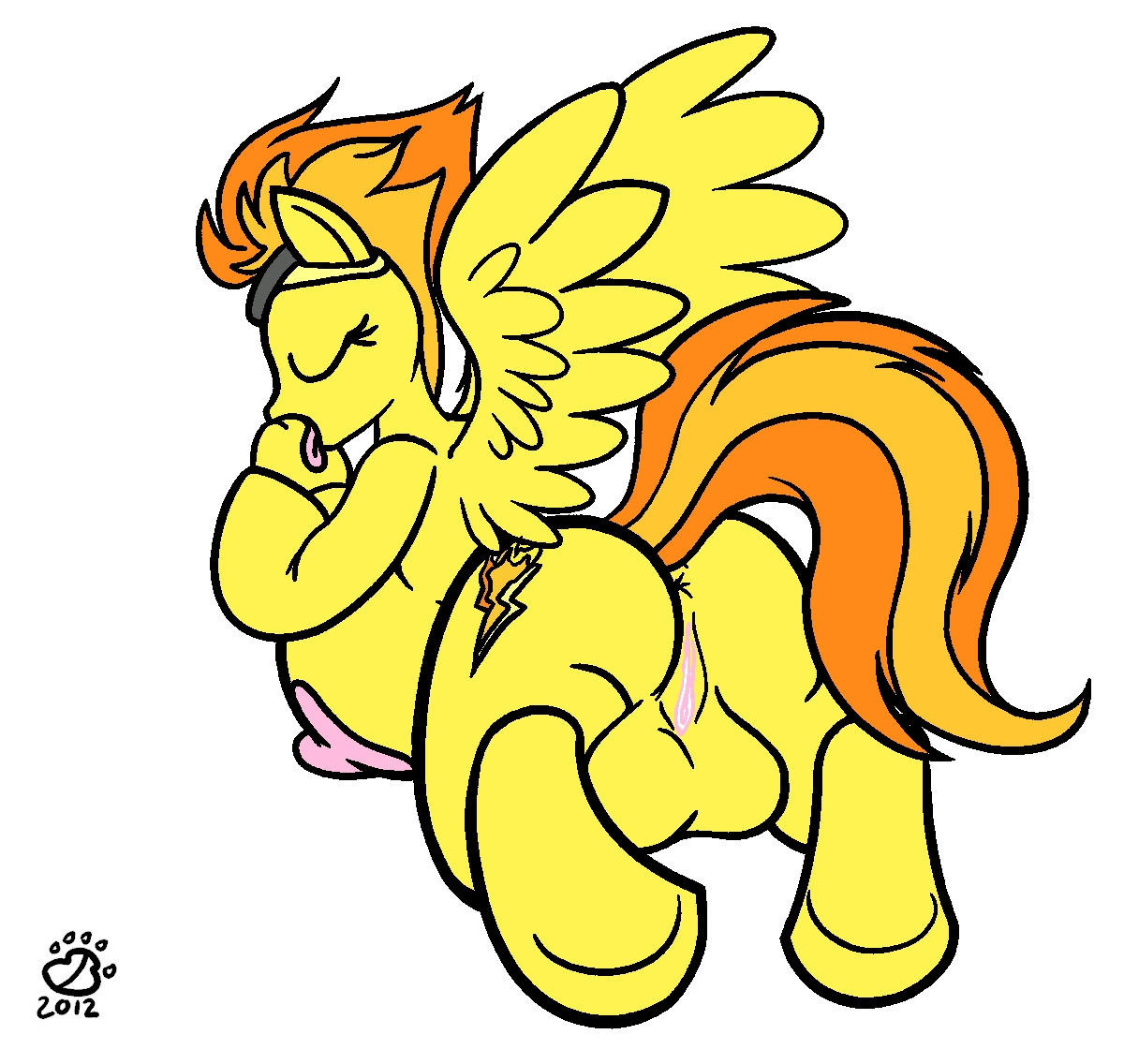 Rule34 – If it exists, there is porn of it / badgerben, spitfire (mlp), wonderbolts (mlp) / 262338