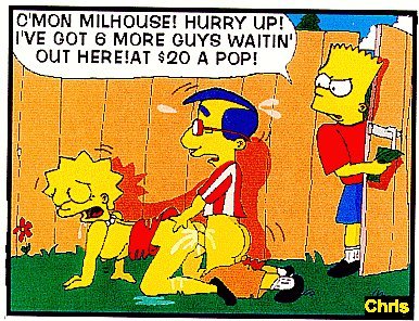 Rule34 – If it exists, there is porn of it / lisa simpson, milhouse van houten / 263041