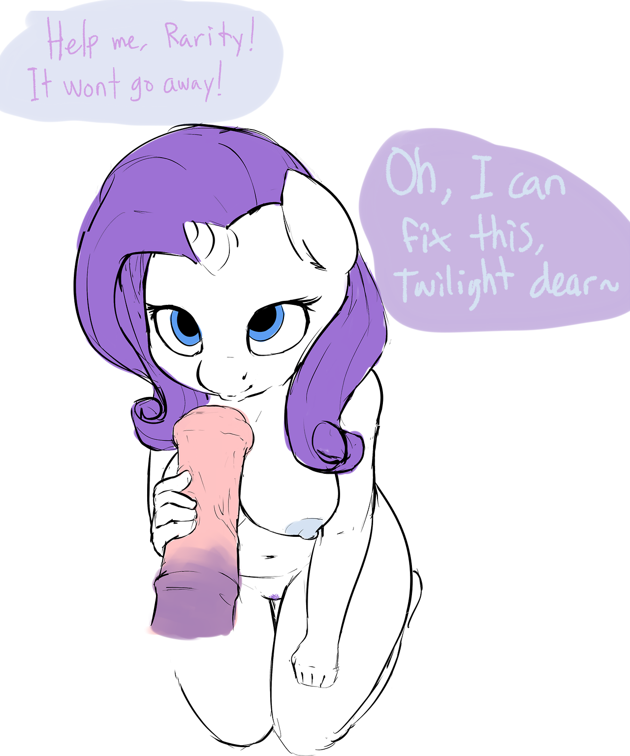 Rule34 – If it exists, there is porn of it / clopper-dude, rarity (mlp), twilight sparkle (mlp) / 263129