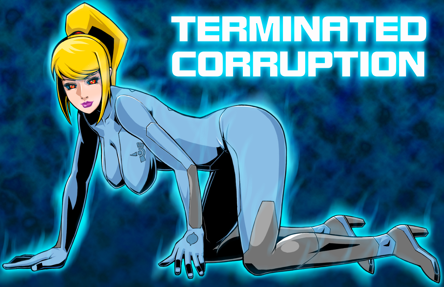 mittu02, samus aran, metroid, metroid prime 3: corruption, nintendo, bodysuit, breasts, hanging breasts, ponytail, zero suit