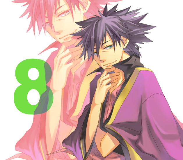 raven (tales), tales of (series), tales of vesperia, 00s, 1boy, black hair, blue eyes, male focus, ponytail, smile, solo, zoom layer