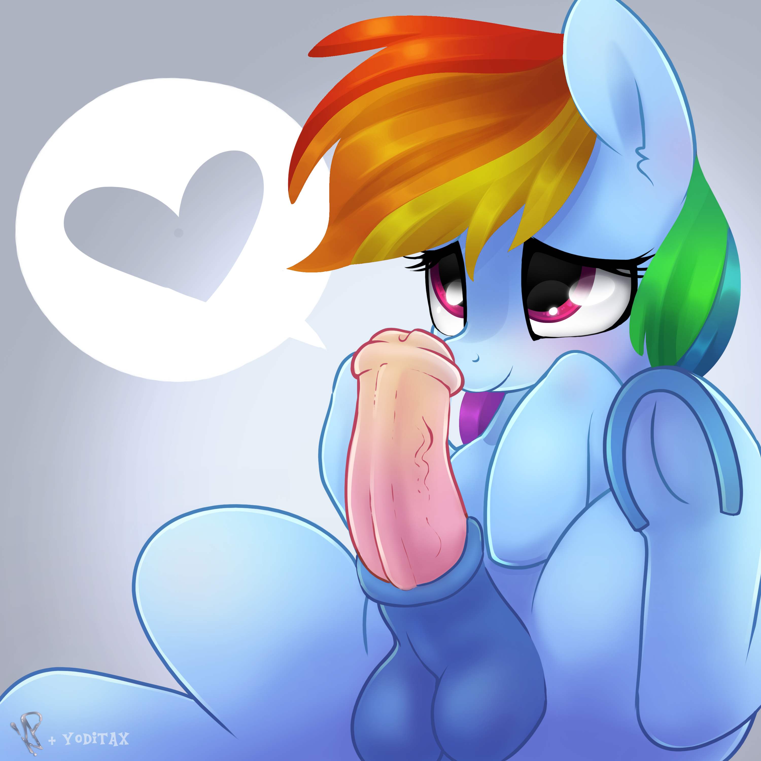 Rule34 – If it exists, there is porn of it / kinkypinkie, yoditax, rainbow dash (mlp) / 263541
