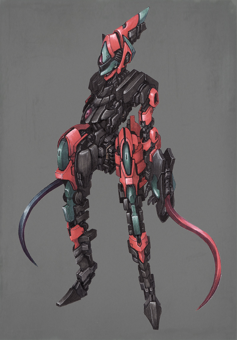 ishida baru, deoxys, deoxys (speed), nintendo, pokemon, blade, 00s, alternate form, epic, gen 3 pokemon, mecha, mechanization, mythical pokemon, no humans, pokemon (creature), robot, solo