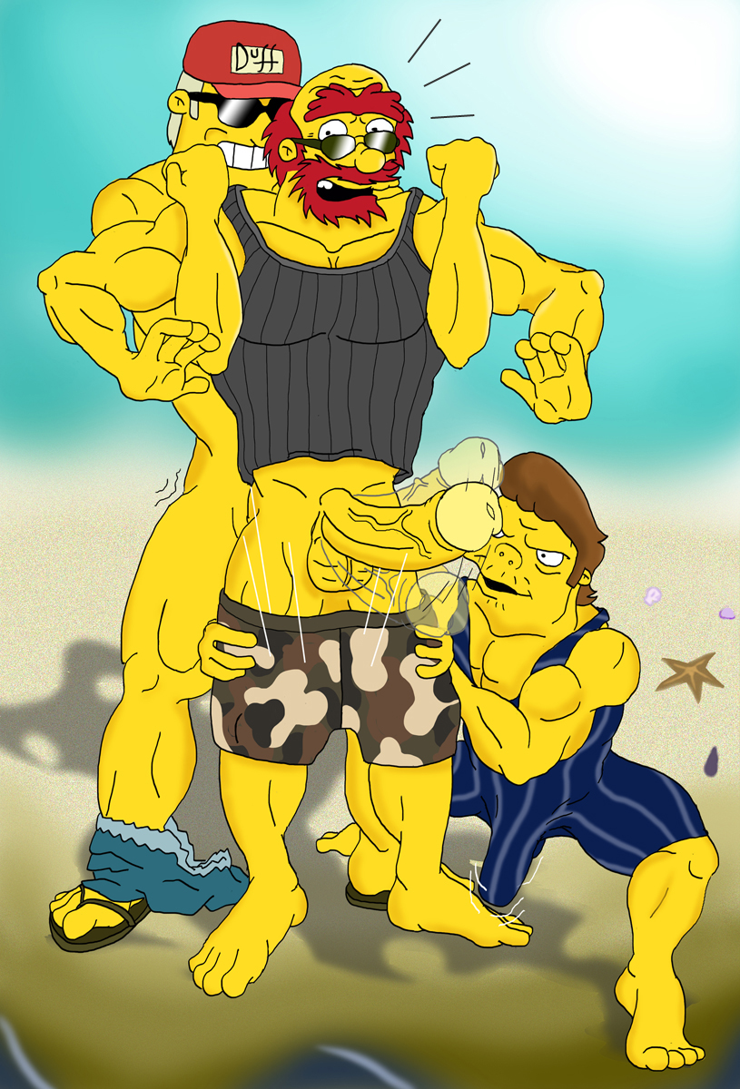 Rule34 – If it exists, there is porn of it / duffman, groundskeeper willie, snake jailbird / 264058