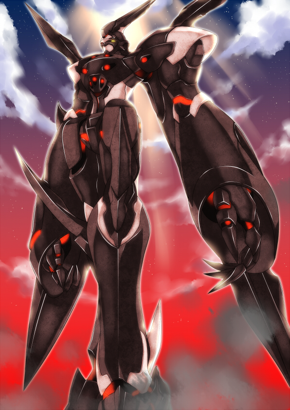yosimura, original weltall, xenogears, bad id, bad pixiv id, mecha, robot, sky, sunlight, super robot