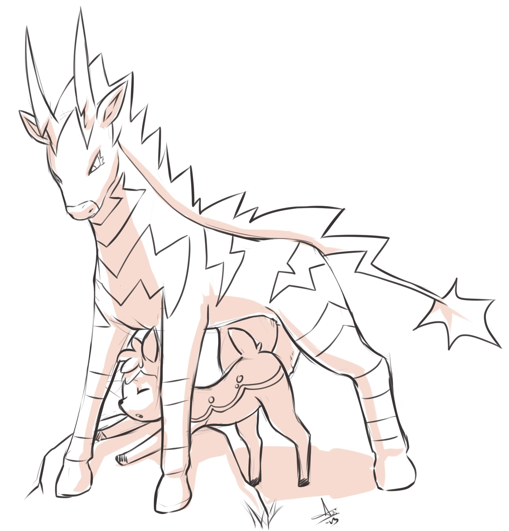 Rule34 – If it exists, there is porn of it / aogami, deerling, zebstrika / 264707