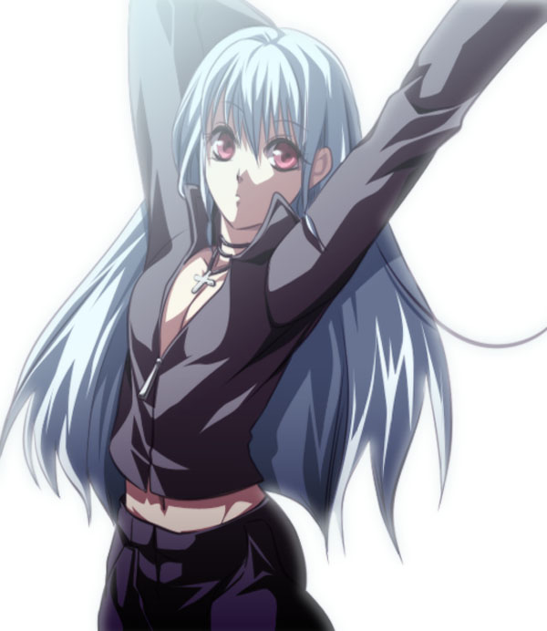 killingrock, k' (kof), kula diamond, snk, the king of fighters, bad id, bad pixiv id, 1girl, blue hair, cosplay, female focus, k' (cosplay), long hair, red eyes, solo
