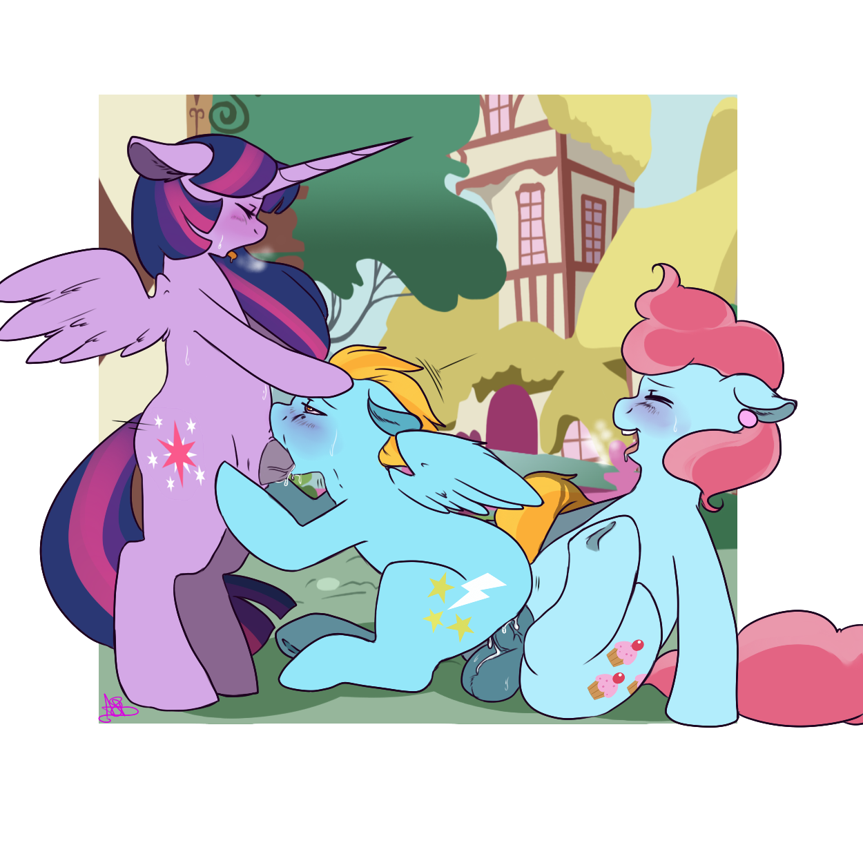Rule34 – If it exists, there is porn of it / geeflakes, lightning dust (mlp), mrs cake (mlp), twilight sparkle (mlp) / 267339