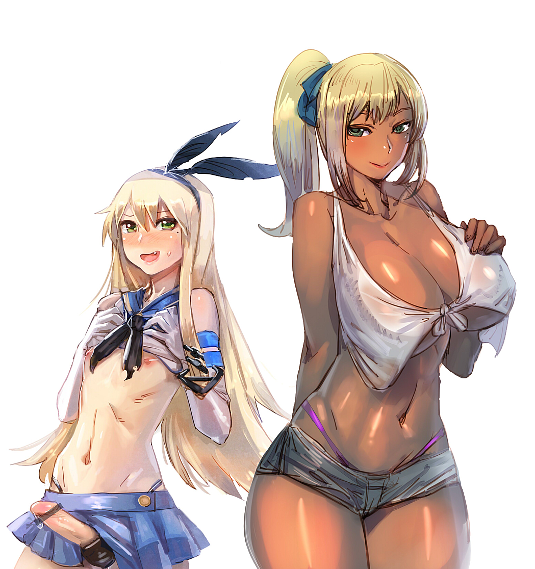 Rule34 – If it exists, there is porn of it / bow (bhp), shimakaze (kantai collection) / 268550