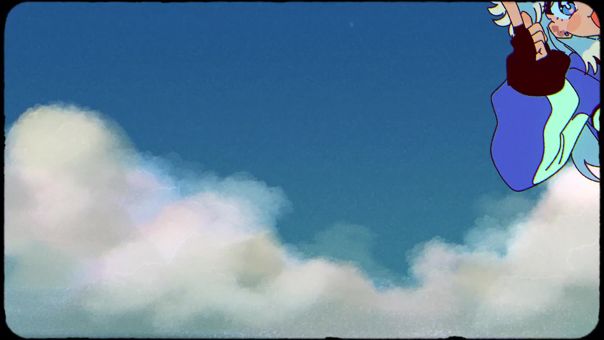 hasu, houshou marine, kobo kanaeru, hololive, animated, tagme, video, 2025, 2girls, black gloves, black shorts, blue eyes, blue hair, blue sky, cloud, fang, fingerless gloves, gloves, heart, heterochromia, long hair, midriff, multiple girls, navel, one eye closed, red hair, shorts, sky, sparkle, twintails, v, virtual youtuber, yellow eyes