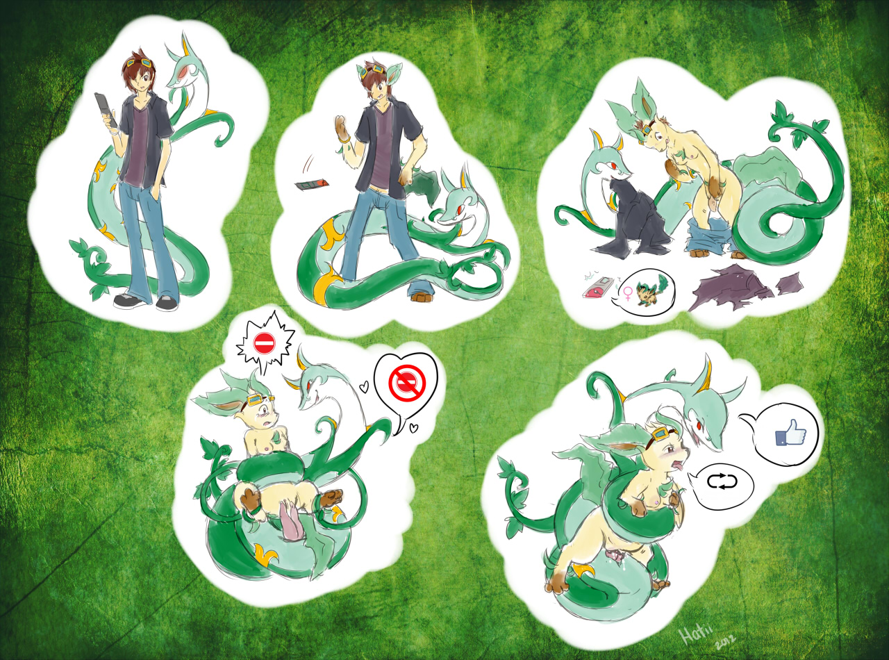 Rule34 – If it exists, there is porn of it / hatiimiga, eeveelution, leafeon, serperior / 275836