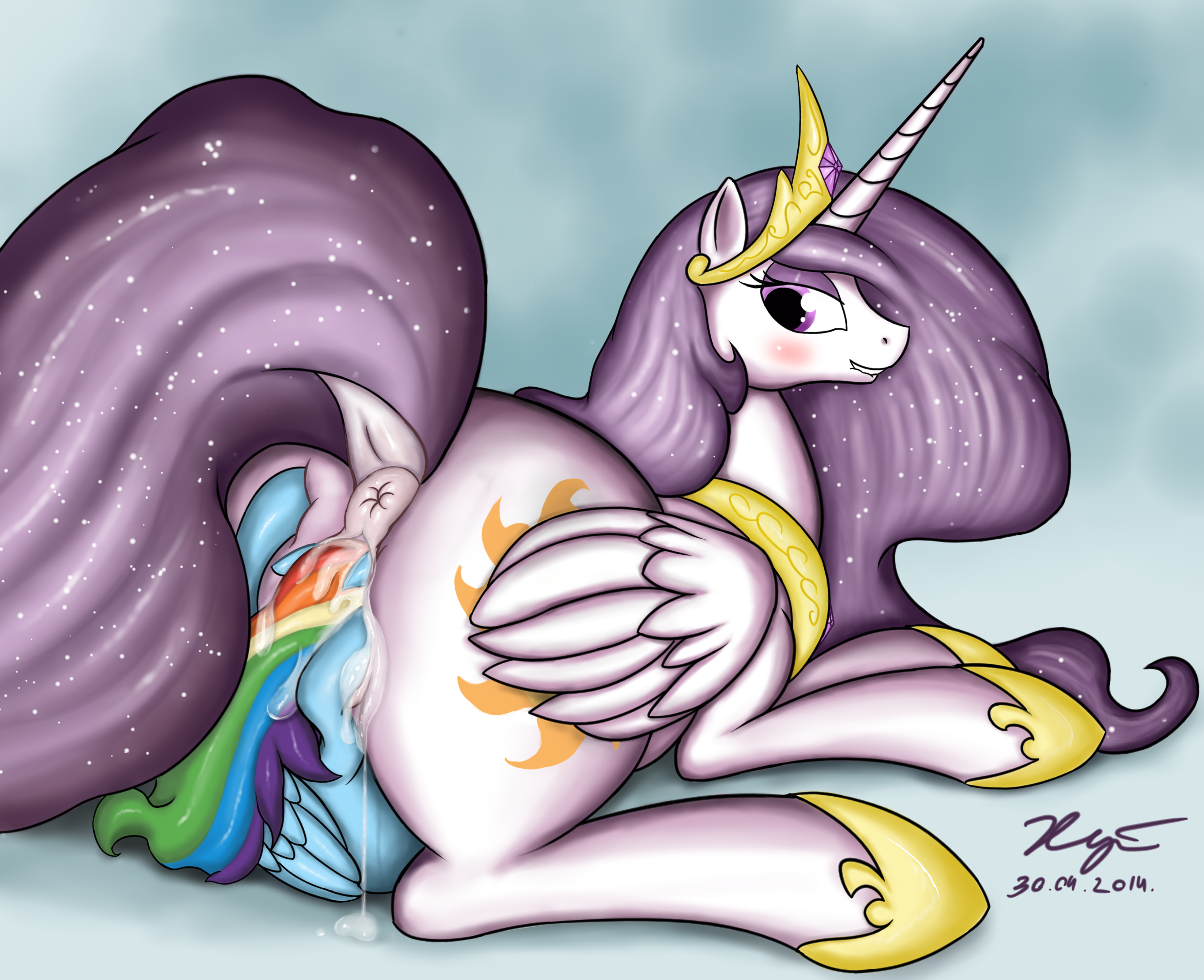 Rule34 – If it exists, there is porn of it / xanthor, princess celestia (mlp), rainbow dash (mlp) / 276107