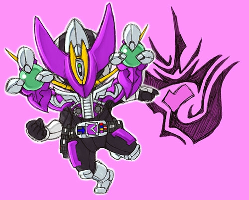 kaos, kamen rider den-o, kamen rider den-o (gun form), kamen rider, kamen rider den-o (series), lowres, belt, chibi, male focus, solo
