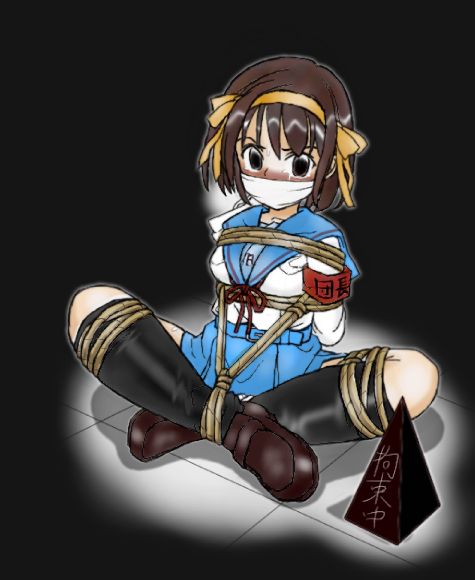 suzumiya haruhi, suzumiya haruhi no yuuutsu, tagme, 00s, bdsm, bondage, bound