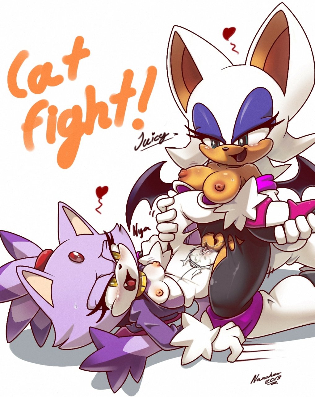 Rule34 – If it exists, there is porn of it / nancher, blaze the cat, rouge the bat / 276760