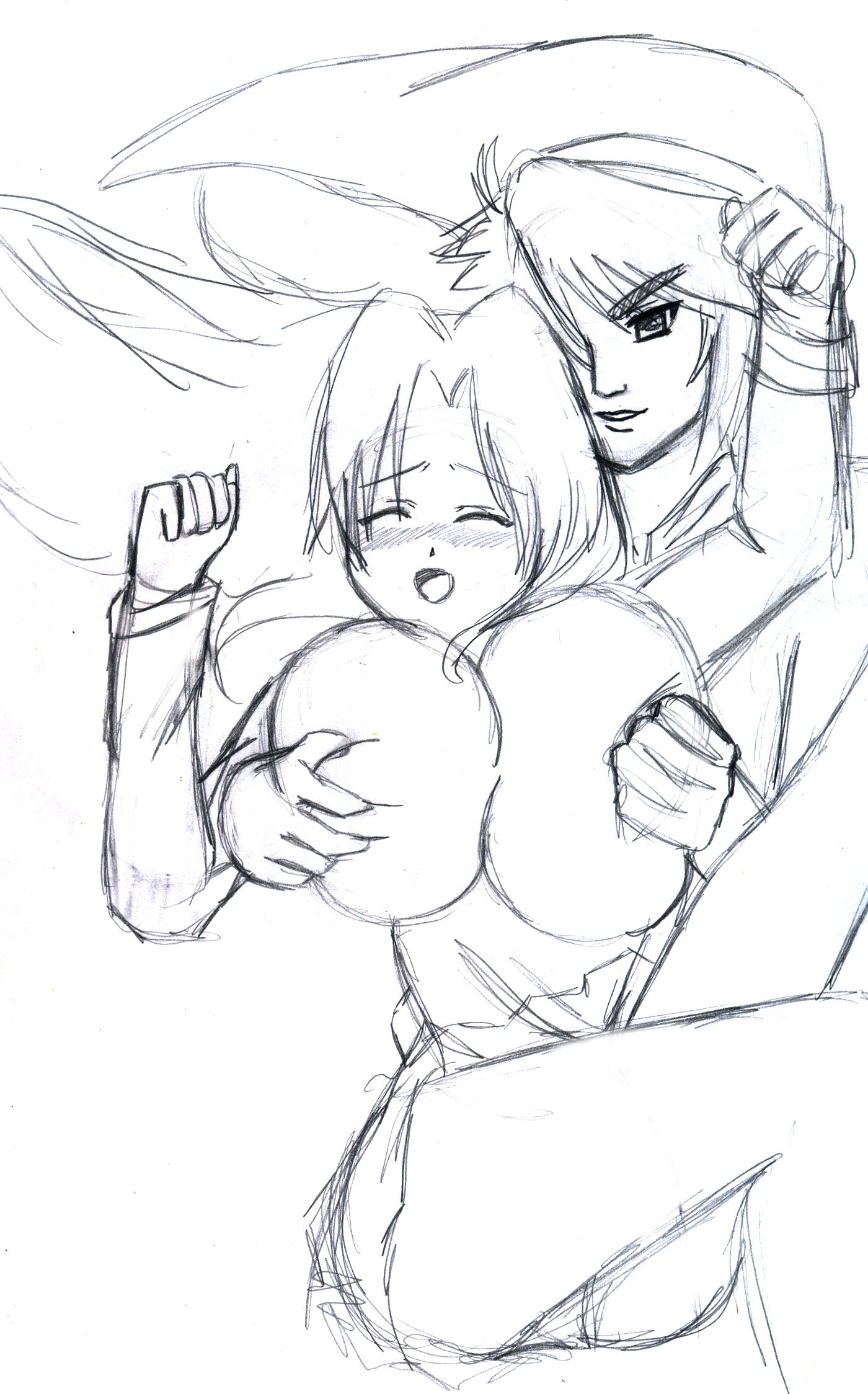 link, princess zelda, eiken, the legend of zelda, highres, chiharu shinonome, crossover, links property