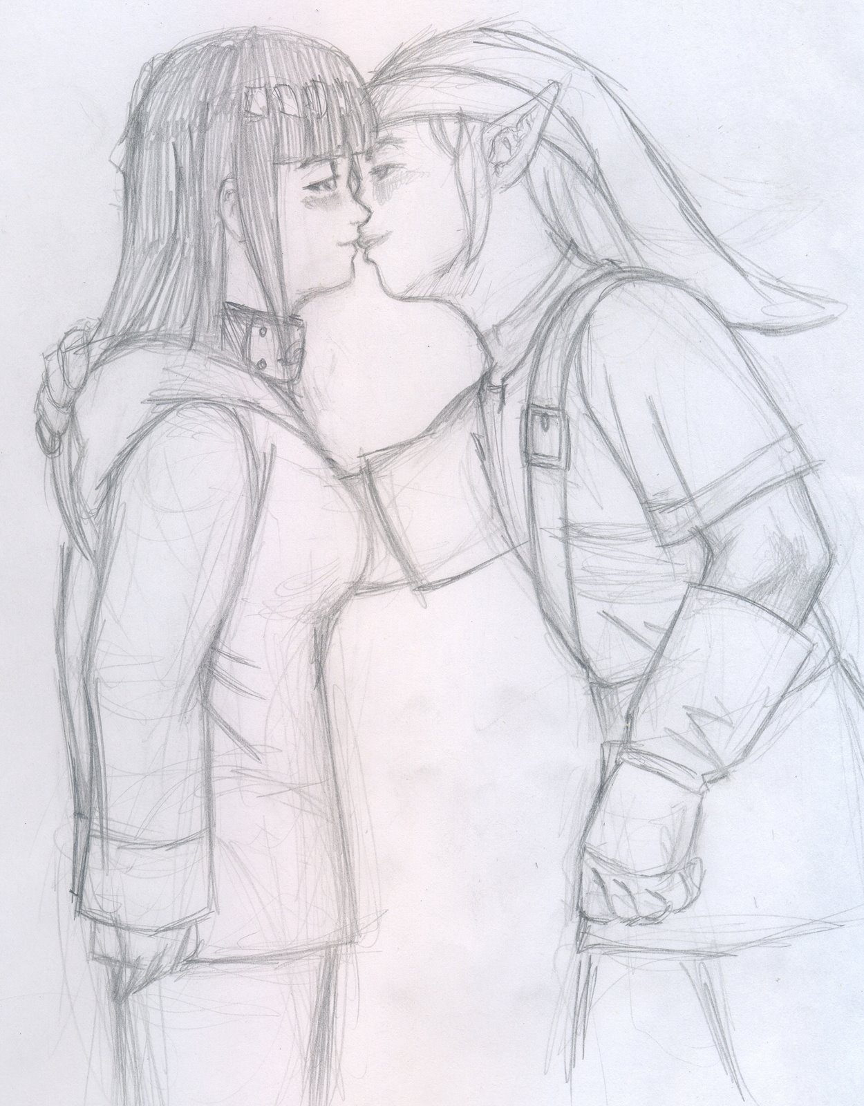 hyuuga hinata, link, princess zelda, the legend of zelda, naruto, highres, crossover, links property