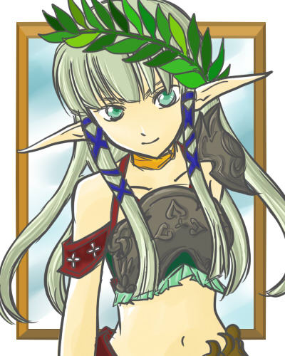 sylphy, sylphy (avalon code), avalon code, lowres, tagme, blonde hair, elf, long hair, pointy ears