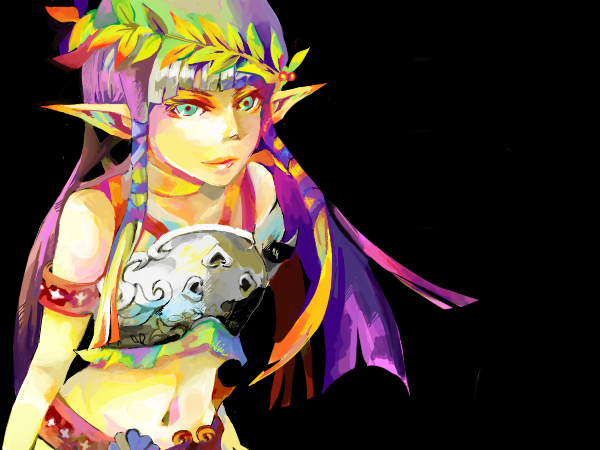 sylphy, sylphy (avalon code), avalon code, blonde hair, elf, long hair, pointy ears