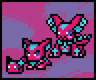 elizamon, digimon, black eyes, claws, digimon (creature), evolutionary line, hekino official, oridigi, ribbon, tail