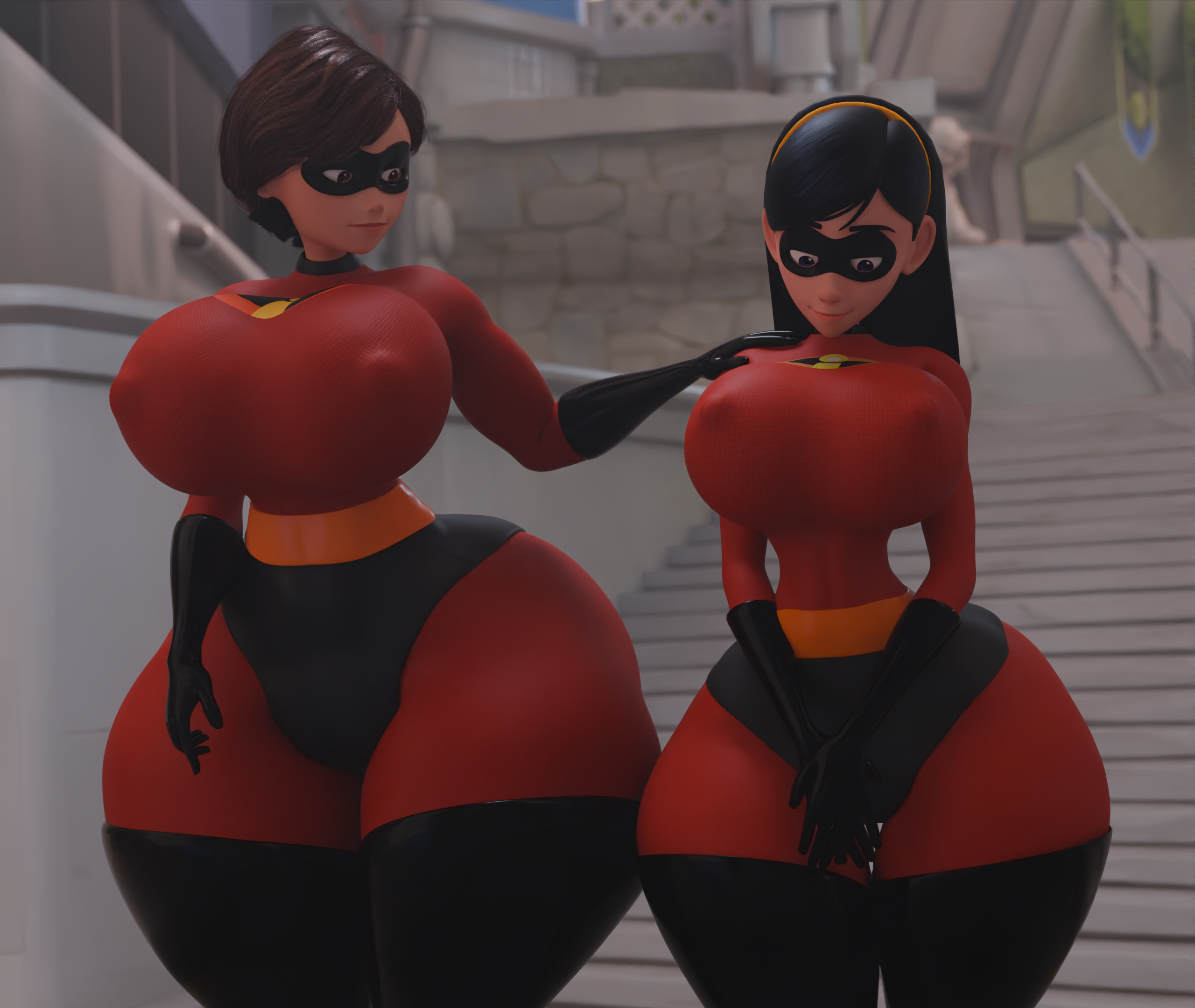 Rule34 – If it exists, there is porn of it / elastigirl, helen parr, violet parr / 8700794