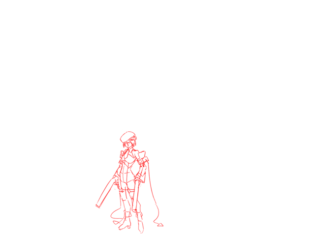 noel vermillion, arc system works, blazblue, equilibrium, animated, animated gif, 1girl, beret, dress, explosive, female focus, grenade, gun, gunkata, hat, high heels, shoes, short hair, solo, thighhighs, weapon