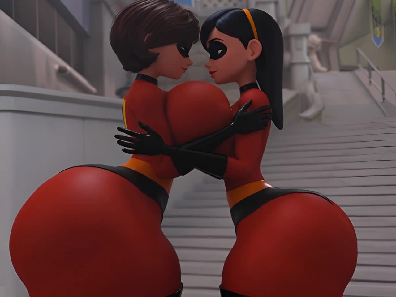 Rule34 – If it exists, there is porn of it / elastigirl, helen parr, violet parr / 8700810