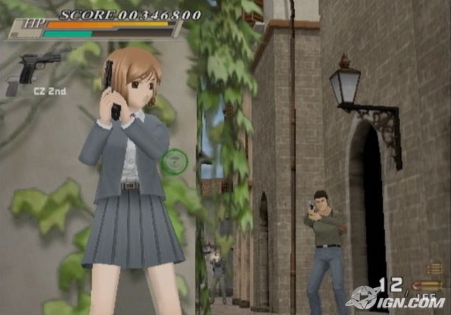 henrietta (gunslinger girl), gunslinger girl, bad tag, screencap, 00s, gun, watermark, weapon